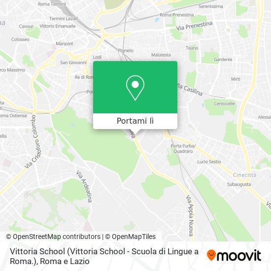 Mappa Vittoria School (Vittoria School - Scuola di Lingue a Roma.)