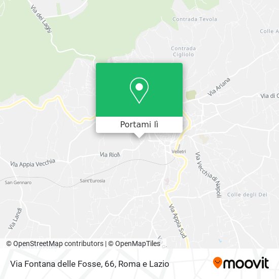 Mappa Via Fontana delle Fosse, 66