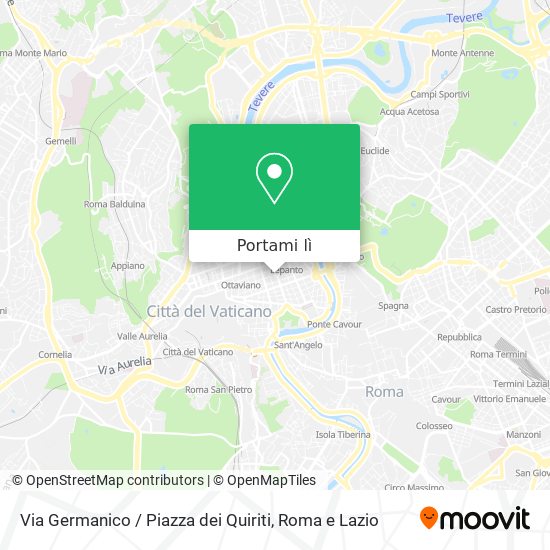 Mappa Via Germanico / Piazza dei Quiriti
