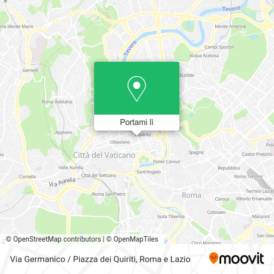Mappa Via Germanico / Piazza dei Quiriti