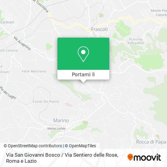 Mappa Via San Giovanni Bosco / Via Sentiero delle Rose