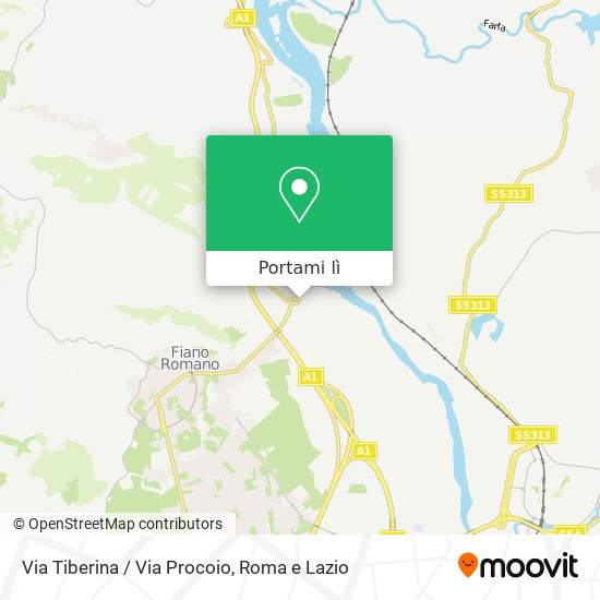 Mappa Via Tiberina / Via Procoio