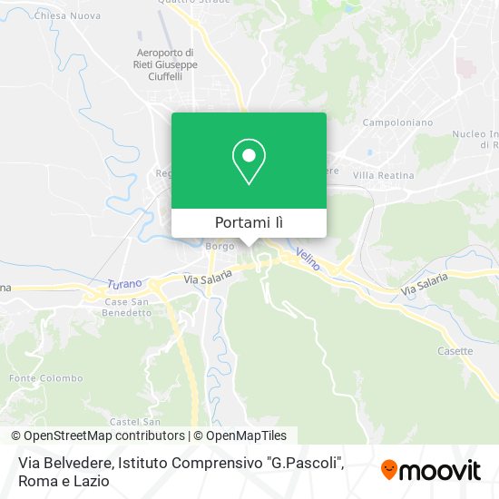 Mappa Via Belvedere, Istituto Comprensivo "G.Pascoli"