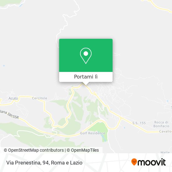 Mappa Via Prenestina, 94