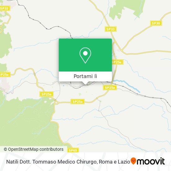 Mappa Natili Dott. Tommaso Medico Chirurgo