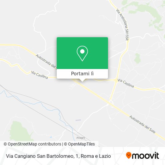 Mappa Via Cangiano San Bartolomeo, 1