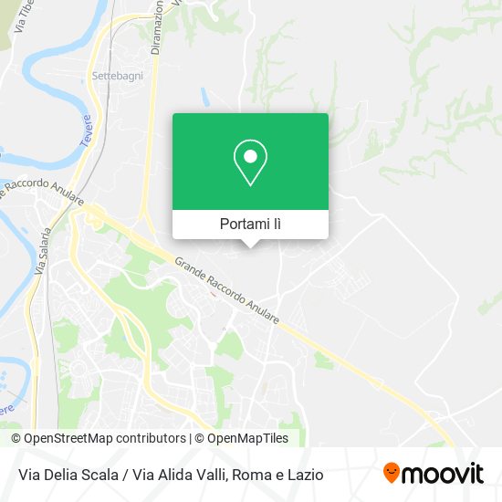 Mappa Via Delia Scala / Via Alida Valli