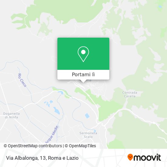 Mappa Via Albalonga, 13