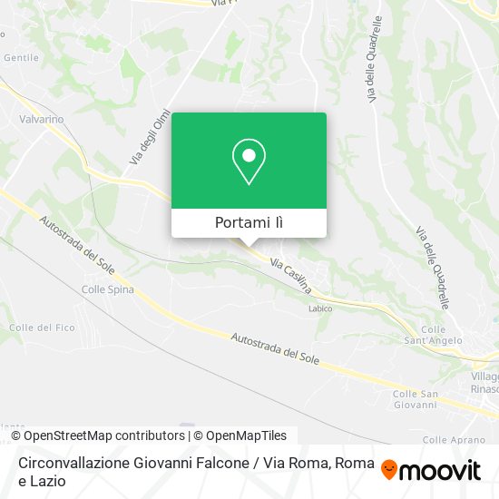 Mappa Circonvallazione Giovanni Falcone / Via Roma