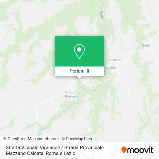 Mappa Strada Vicinale Vignacce / Strada Provinciale Mazzano Calcata