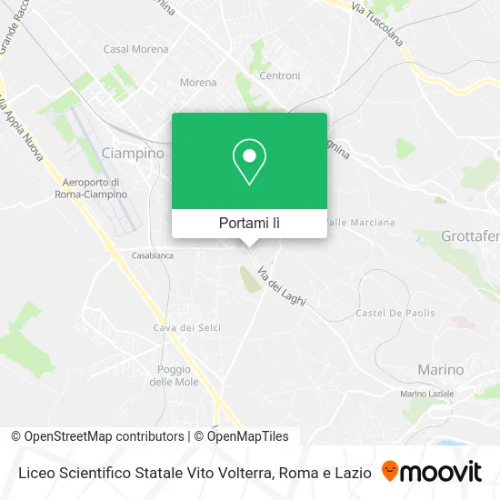 Mappa Liceo Scientifico Statale Vito Volterra