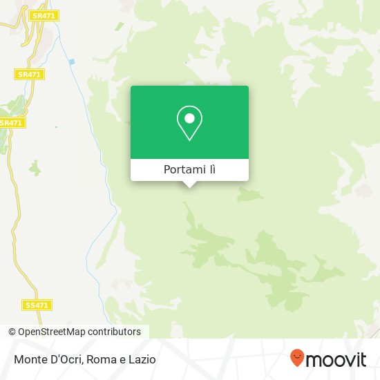 Mappa Monte D'Ocri