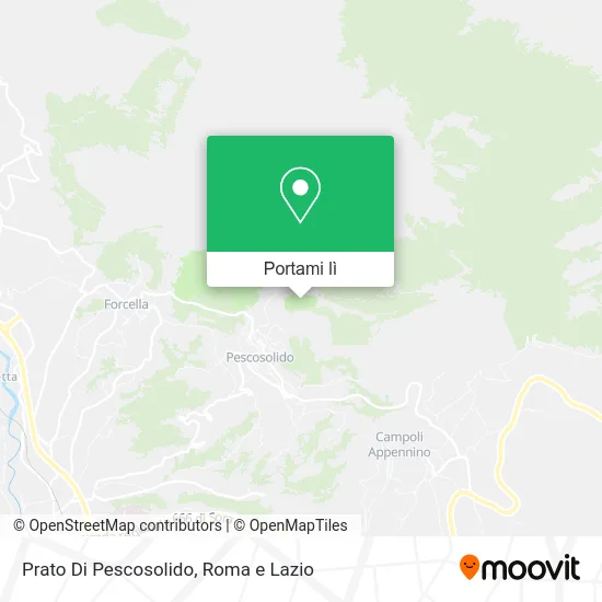 Mappa Prato Di Pescosolido