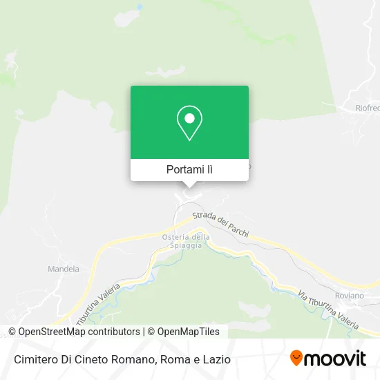 Mappa Cimitero Di Cineto Romano