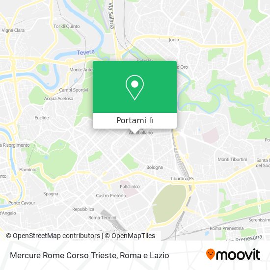 Mappa Mercure Rome Corso Trieste