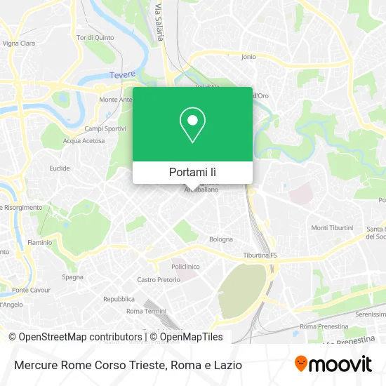 Mappa Mercure Rome Corso Trieste