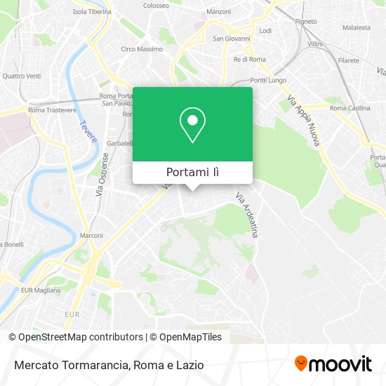 Mappa Mercato Tormarancia