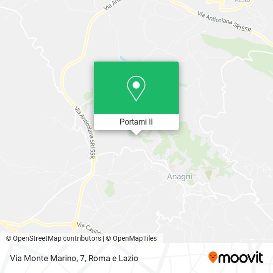 Mappa Via Monte Marino, 7