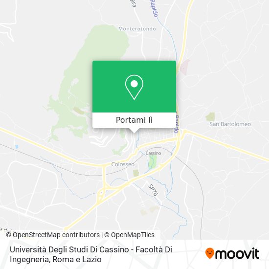 Mappa Università Degli Studi Di Cassino - Facoltà Di Ingegneria