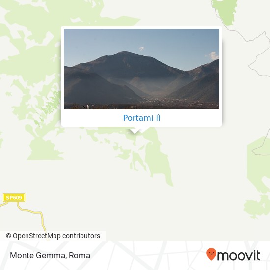 Mappa Monte Gemma