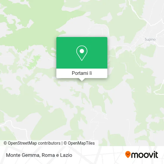 Mappa Monte Gemma