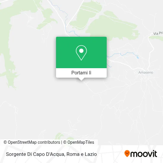 Mappa Sorgente Di Capo D'Acqua
