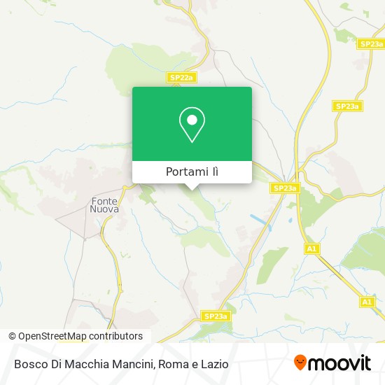 Mappa Bosco Di Macchia Mancini