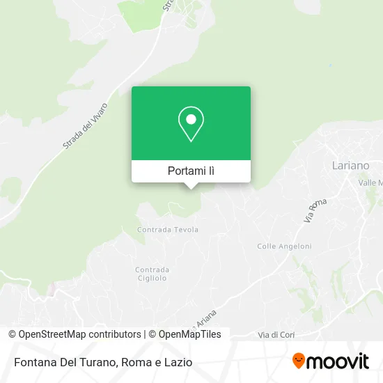 Mappa Fontana Del Turano