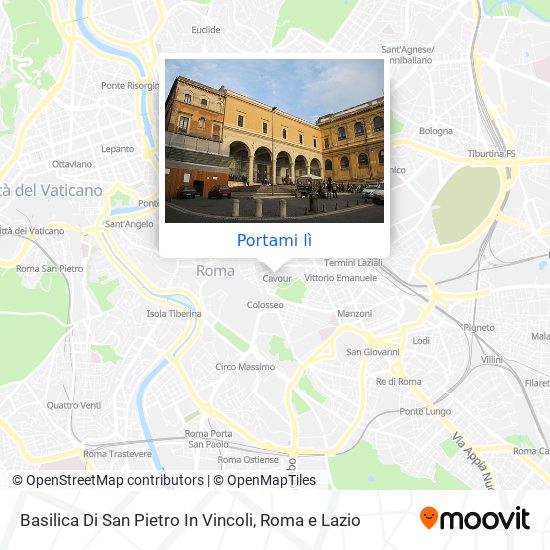 Mappa Basilica Di San Pietro In Vincoli