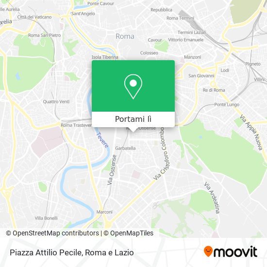 Mappa Piazza Attilio Pecile