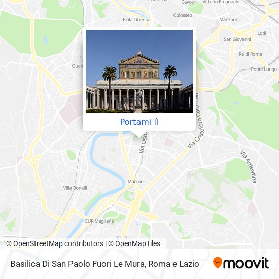 Mappa Basilica Di San Paolo Fuori Le Mura