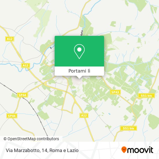 Mappa Via Marzabotto, 14