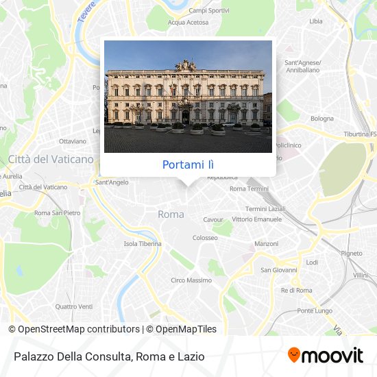 Mappa Palazzo Della Consulta