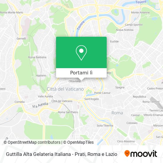 Mappa Guttilla Alta Gelateria Italiana - Prati