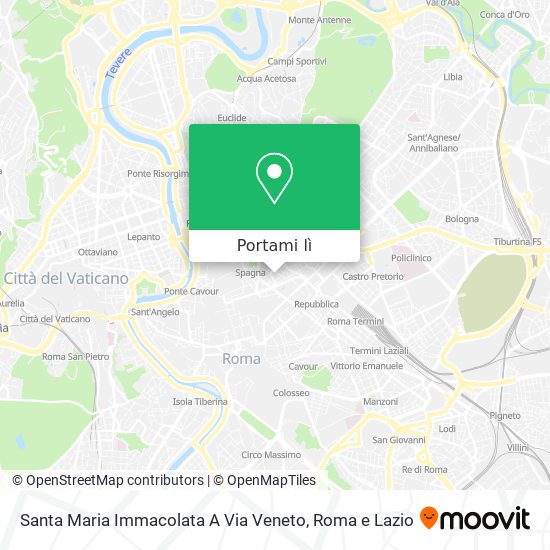 Mappa Santa Maria Immacolata A Via Veneto