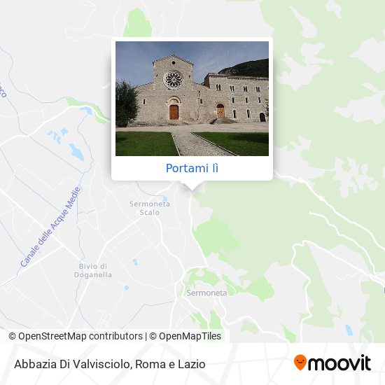 Mappa Abbazia Di Valvisciolo