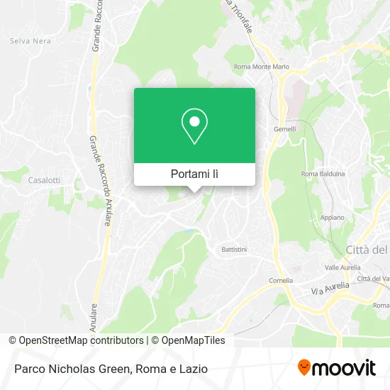 Mappa Parco Nicholas Green