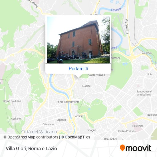 Mappa Villa Glori