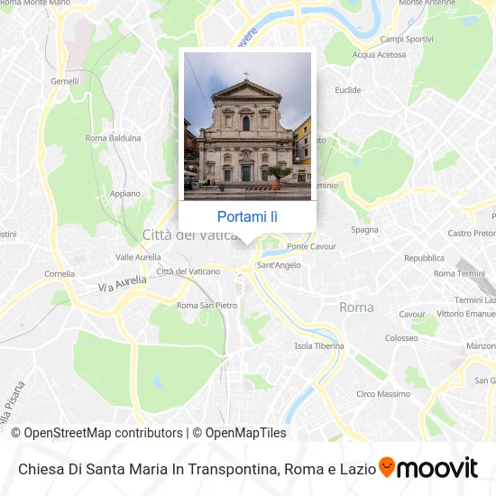 Mappa Chiesa Di Santa Maria In Transpontina