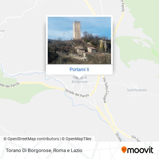 Mappa Torano Di Borgorose