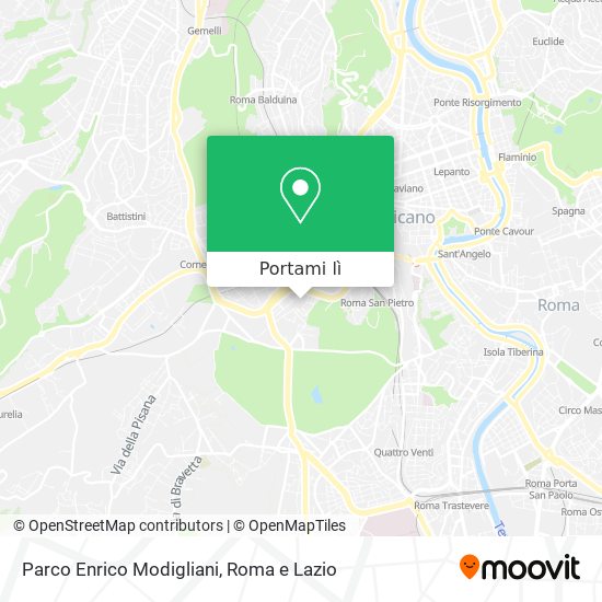 Mappa Parco Enrico Modigliani