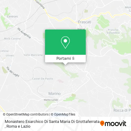 Mappa Monastero Esarchico Di Santa Maria Di Grottaferrata