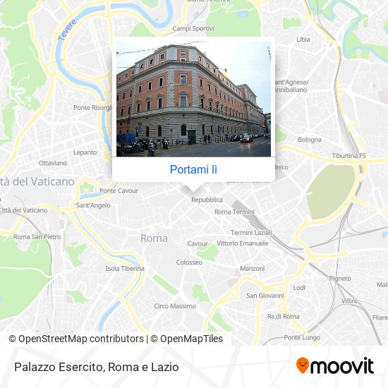 Mappa Palazzo Esercito