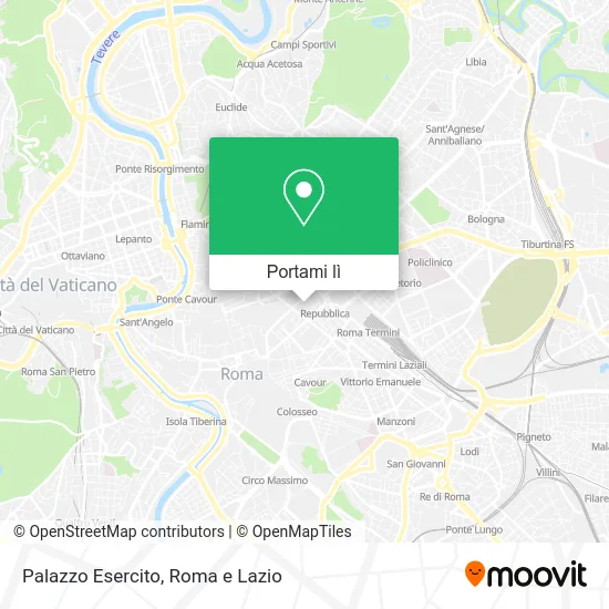 Mappa Palazzo Esercito