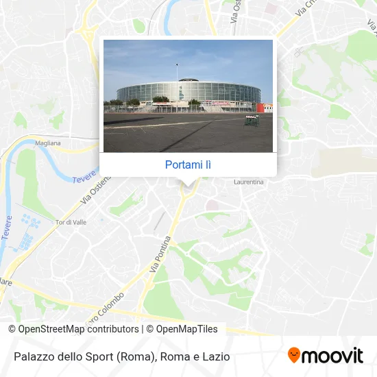 Mappa Palazzo dello Sport (Roma)