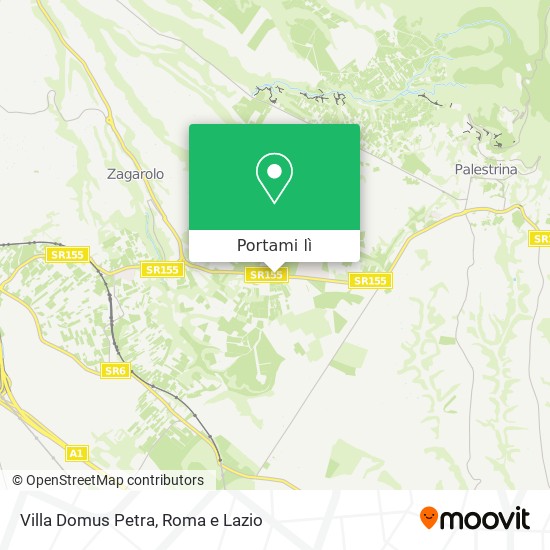 Mappa Villa Domus Petra