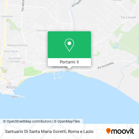 Mappa Santuario Di Santa Maria Goretti