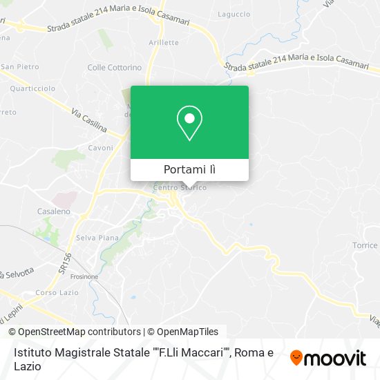 Mappa Istituto Magistrale Statale ""F.Lli Maccari""