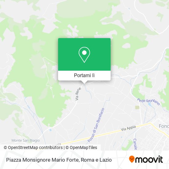Mappa Piazza Monsignore Mario Forte