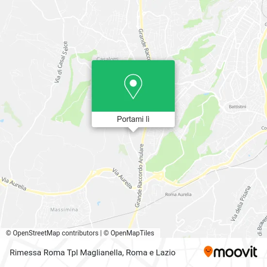 Mappa Rimessa Roma Tpl Maglianella